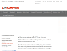 Tablet Screenshot of kaempfer.ch