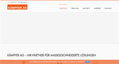 Desktop Screenshot of kaempfer.ag